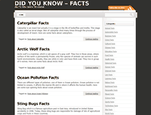 Tablet Screenshot of didyouknow-facts.com